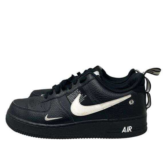 Nike Sneakers Mens 10 Black Air Force 1 Overbranding‎ Streetwear AJ7747-001 main image 12